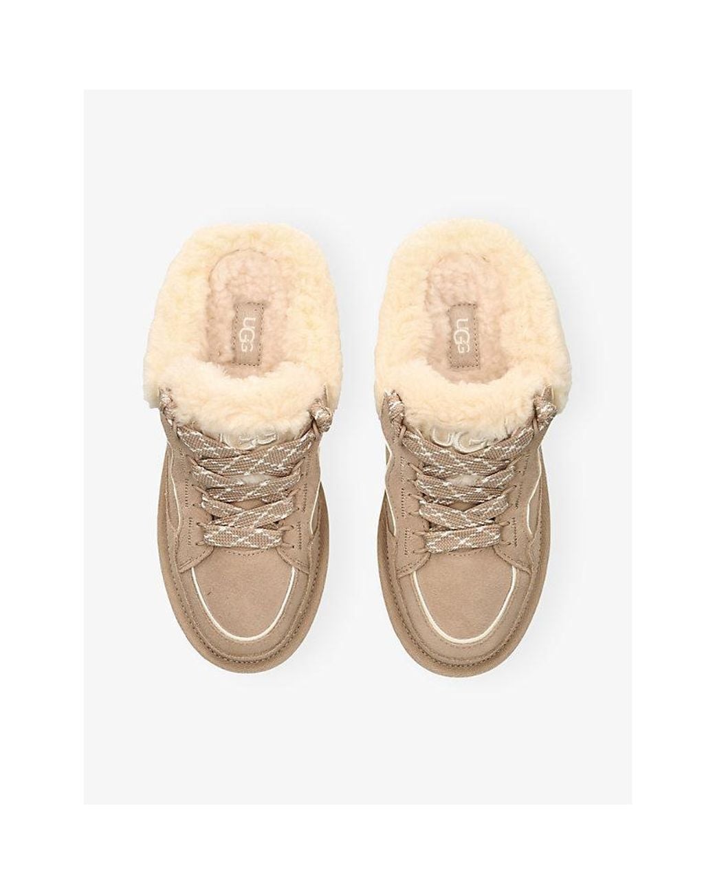 Ugg Natural Lowmel Suede Mules