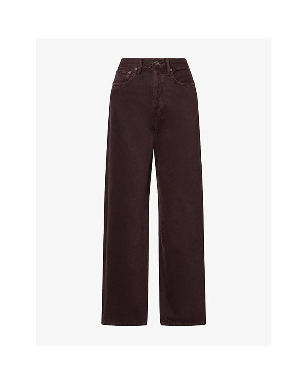 Agolde Purple Vintage Straight-Leg Denim Jeans