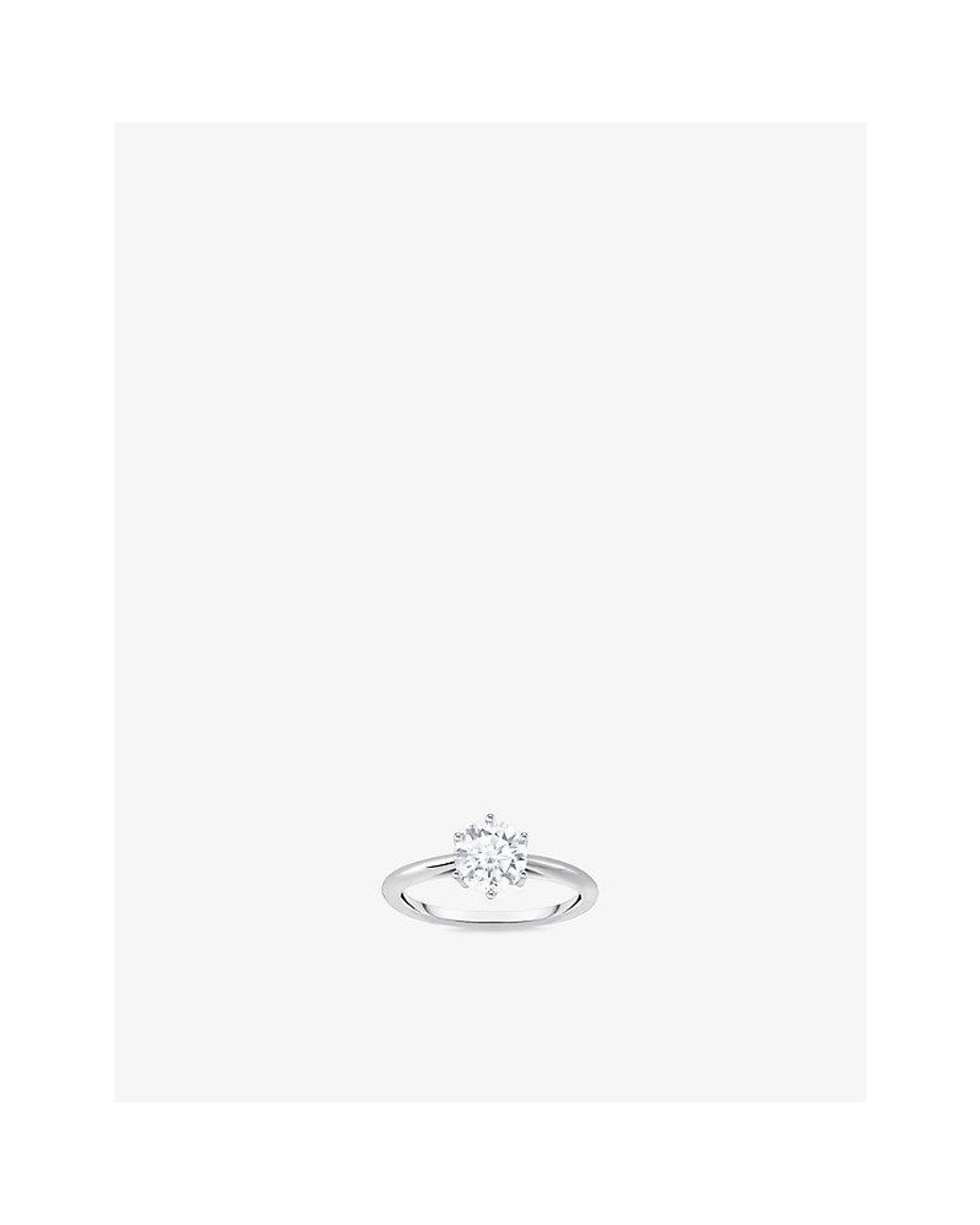 Thomas Sabo White Brilliant-Cut Sterling- And Cubic Zirconia Ring