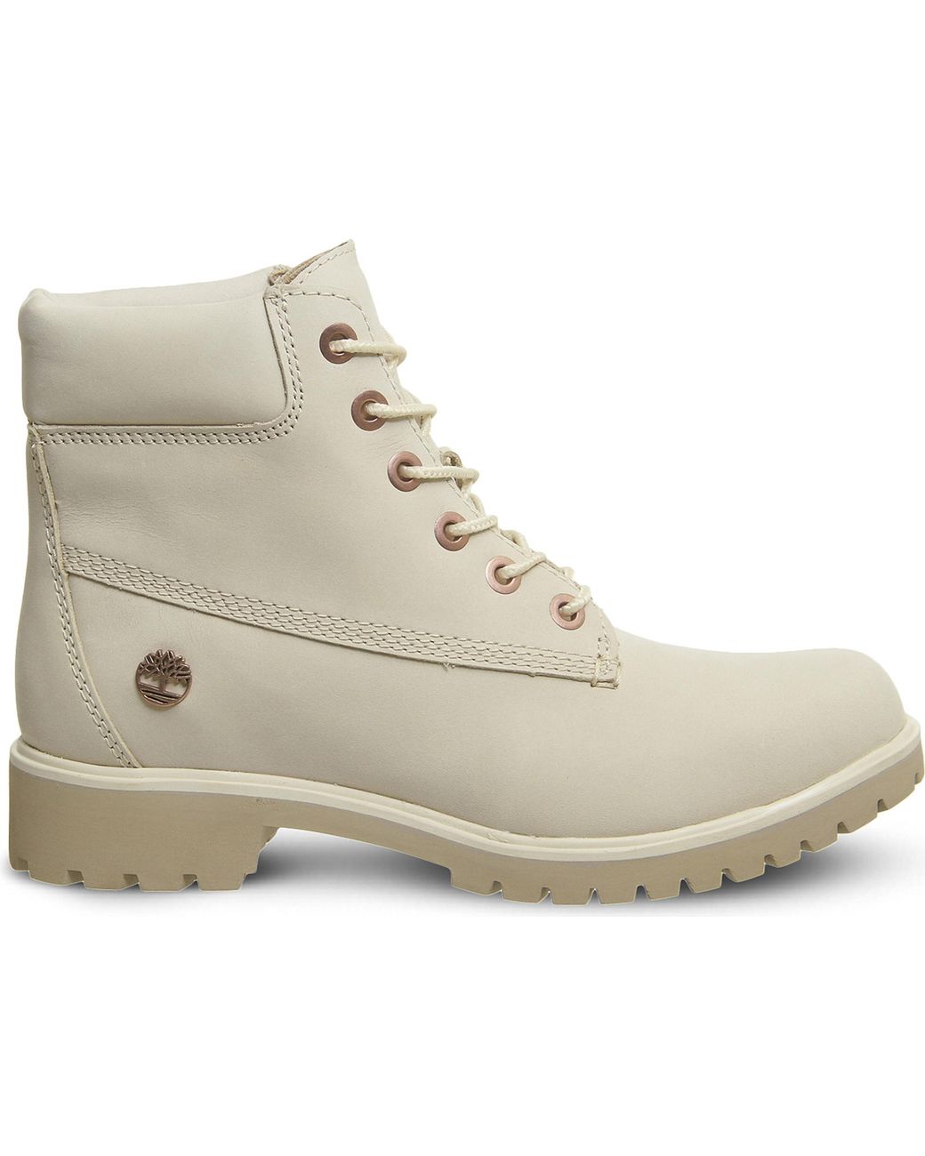 Timberland Slim Premium 6-inch Leather Boots in Natural | Lyst