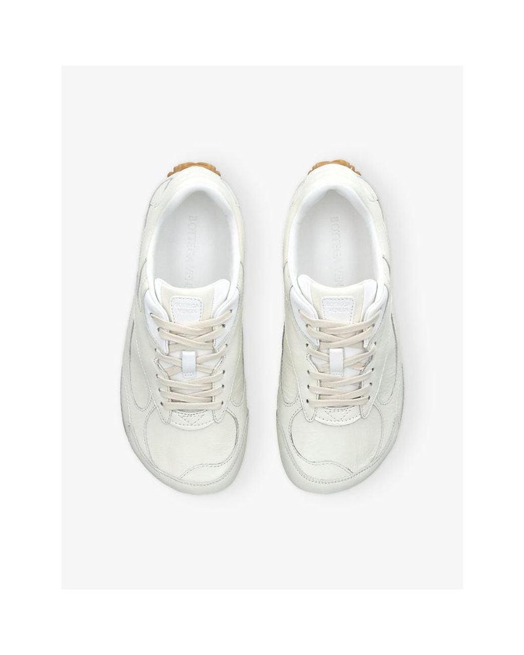 Bottega Veneta White Orbit Flash Leather Trainers