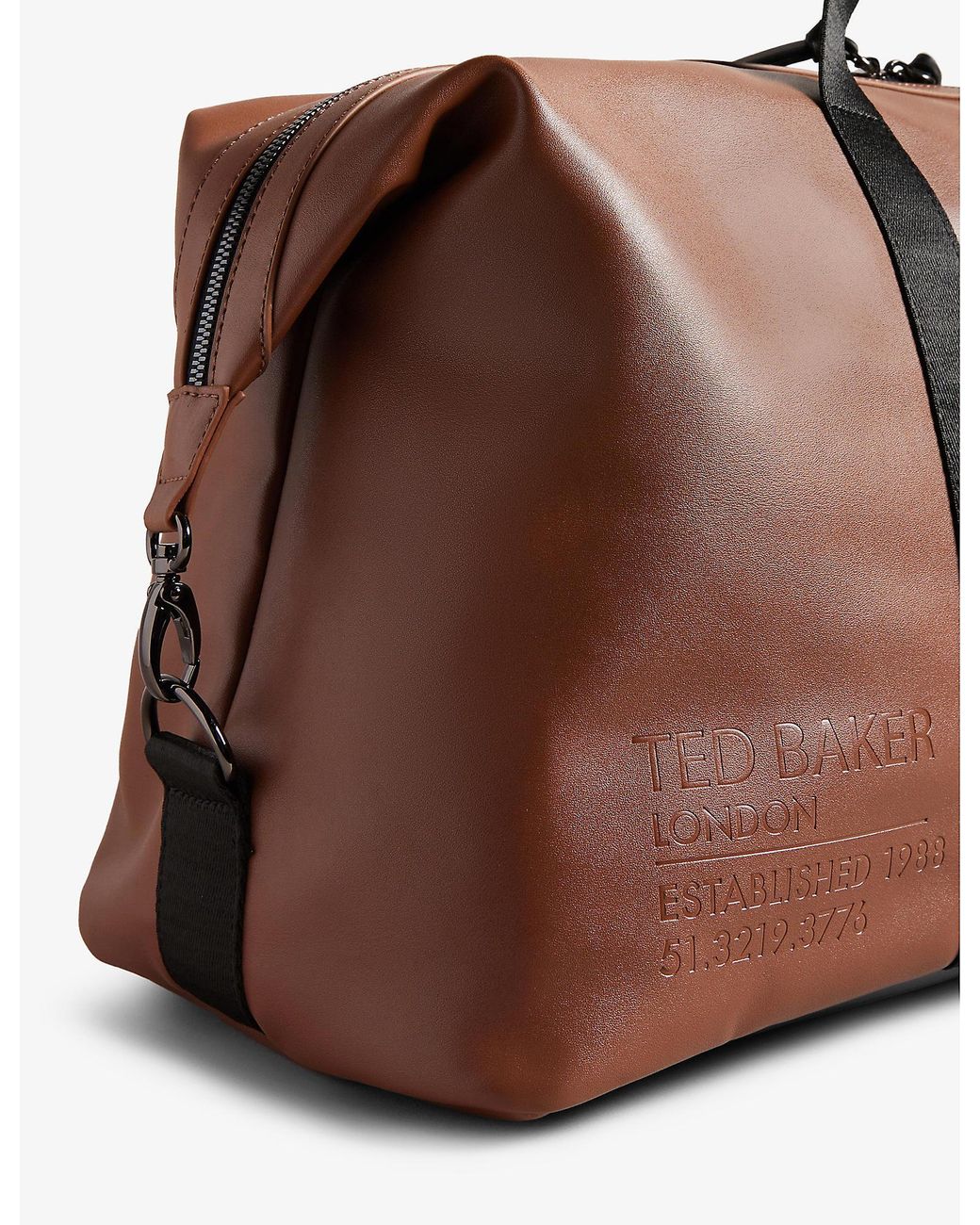 Faux leather 2025 holdall