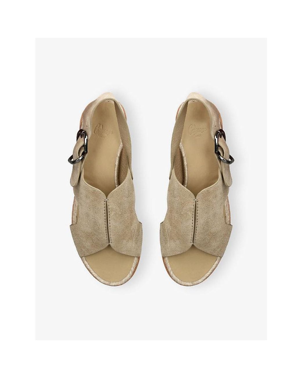 Castaner Natural Philo Open-Toe Suede Sandals