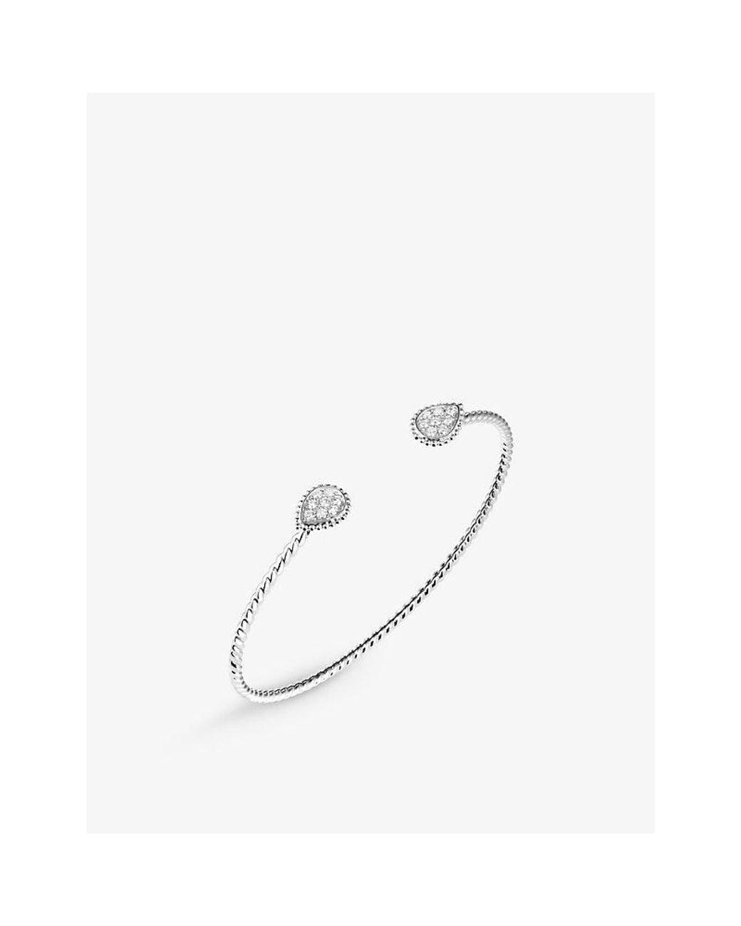 Boucheron White Serpent Bohème Double Motif 18Ct- And 0.26Ct Diamond Bracelet