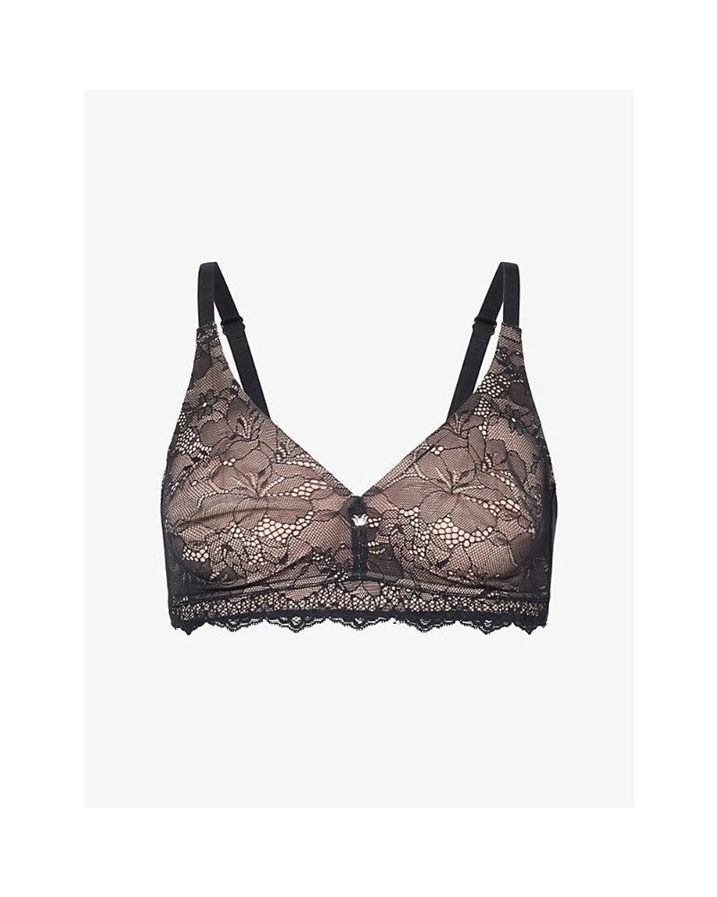 Wacoal Gray Essence Non-Wired Moulded Lace Bra