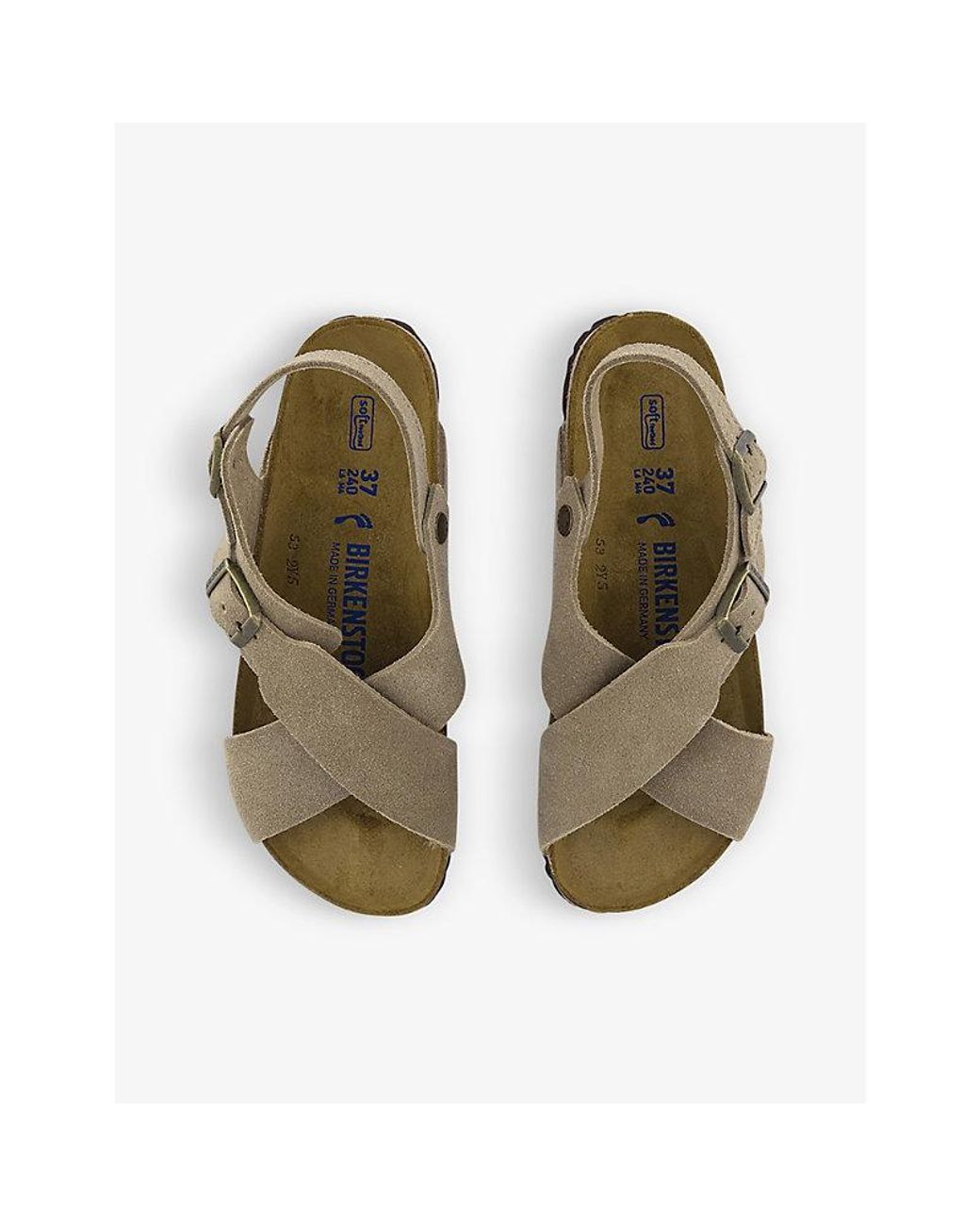 Birkenstock Tulum Cross-strap Suede Sandals | Lyst
