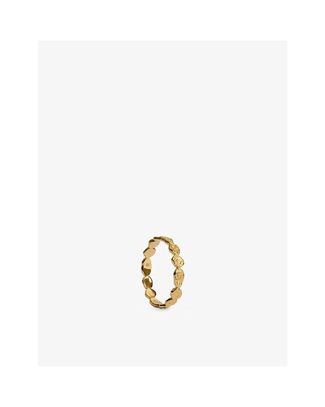 Monica Vinader Metallic Capri Mini 18Ct Vermeil Stacking Ring