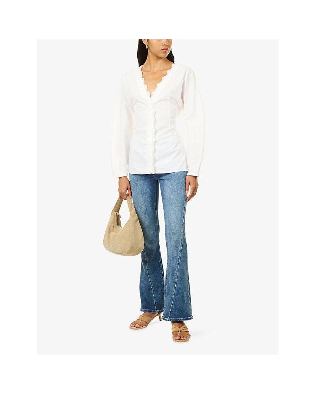 PAIGE Blue Laurel Canyon Bootcut Denim Jeans