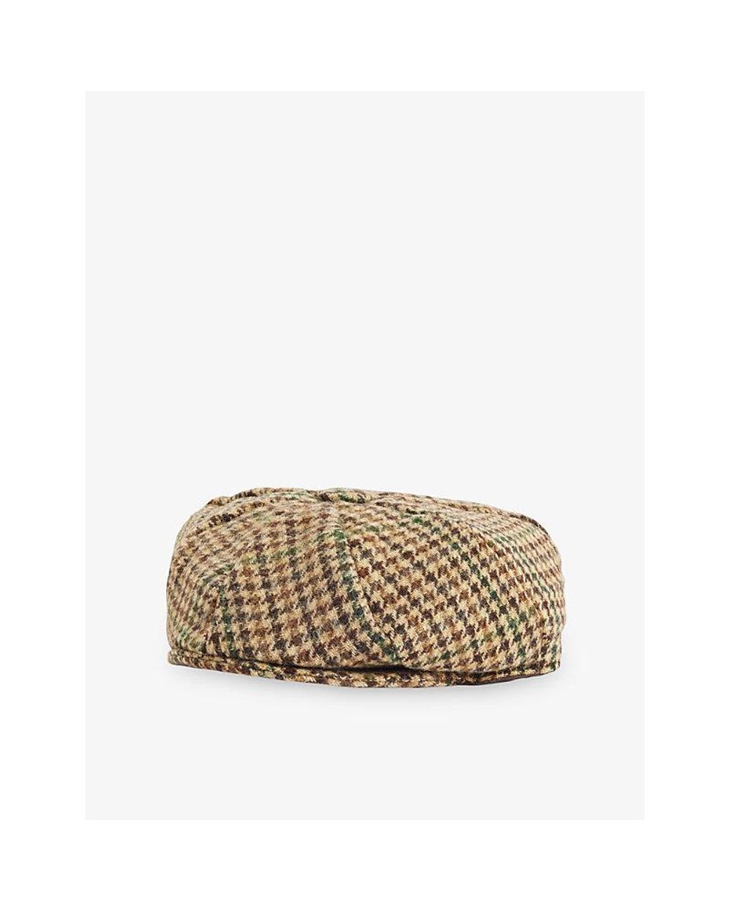 Dents Natural Blagdon Checked Wool Cap for men