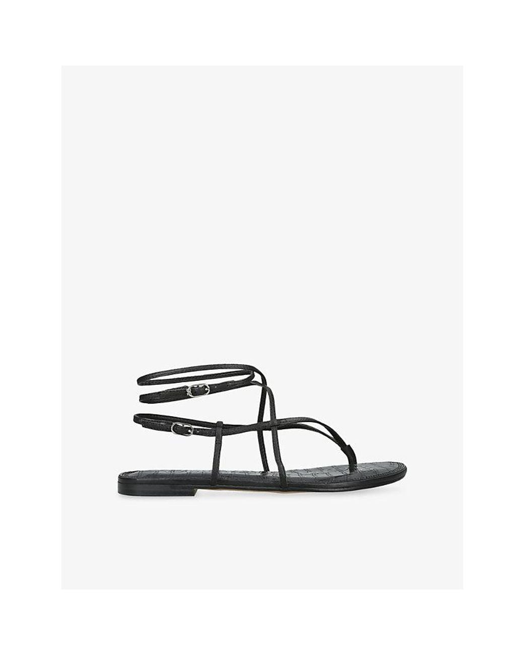 Sam Edelman Black Clarra Leather Sandals
