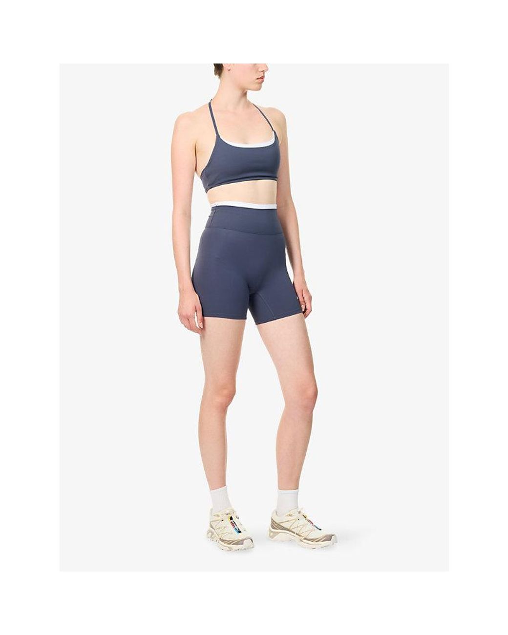 ADANOLA Blue Ultimate Double-Layered Medium Support Sports Bra