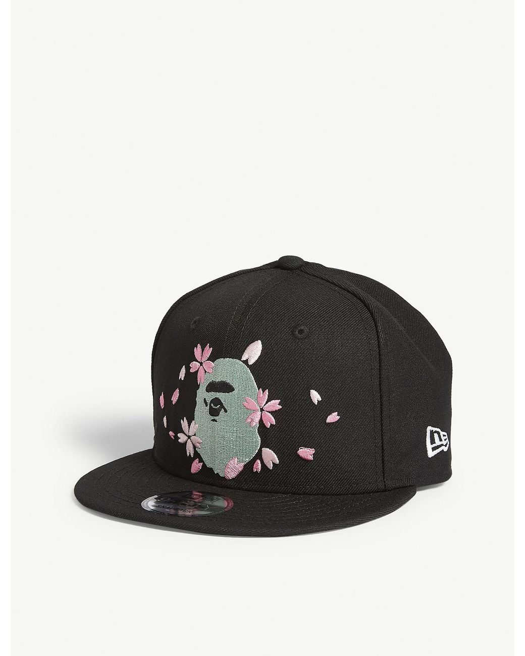 A Bathing Ape New Era Sakura Blossom Logo Wool Snapback Cap
