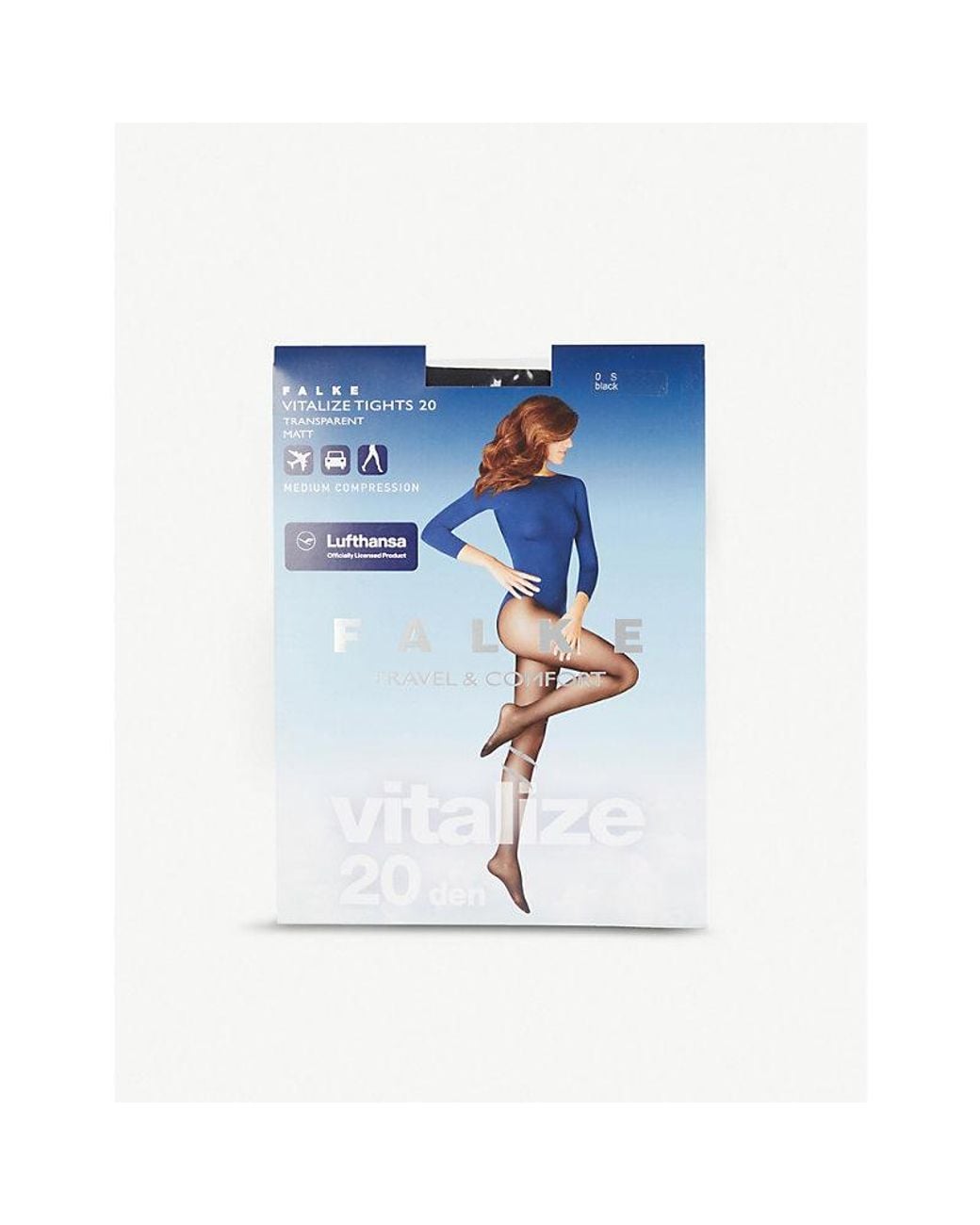 Falke Black Vitalize 20 Denier Tights