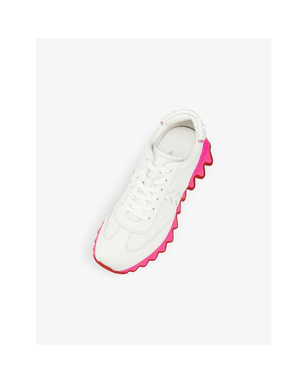 Christian Louboutin Loubishark Donna Leather Trainers in Pink | Lyst