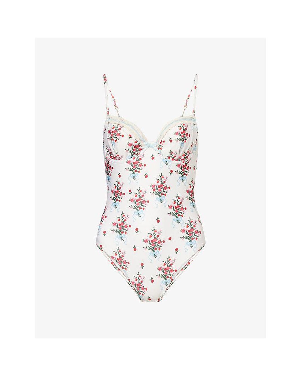 Agua Bendita White Petra Cherish Swimsuit