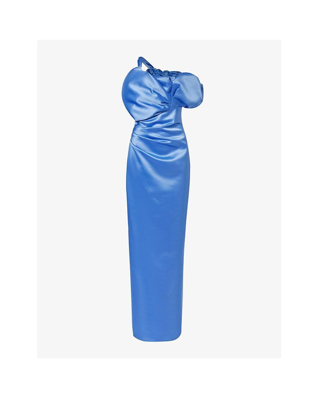 Rachel Gilbert Skyla satin gown dress - Red