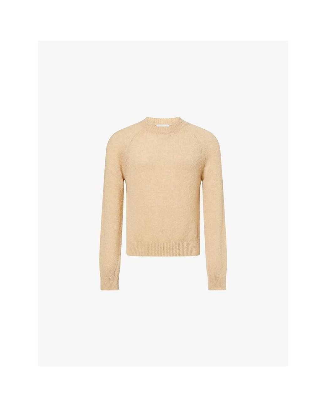 Dries Van Noten Natural Melbourne Crew-Neck Alpaca-Blend Jumper for men