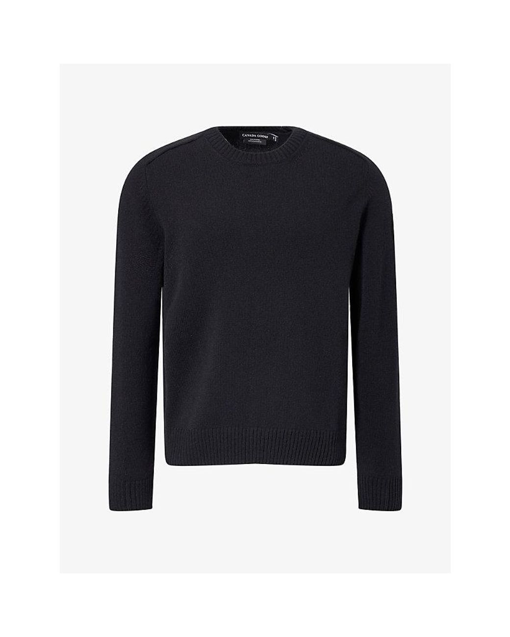 Canada Goose Blue Matawin Crew-Neck Merino-Wool Jumper for men