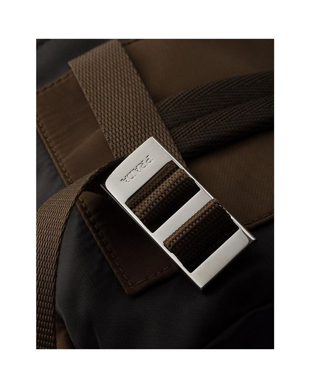 Prada Black Re-Nylon Woven Backpack for men