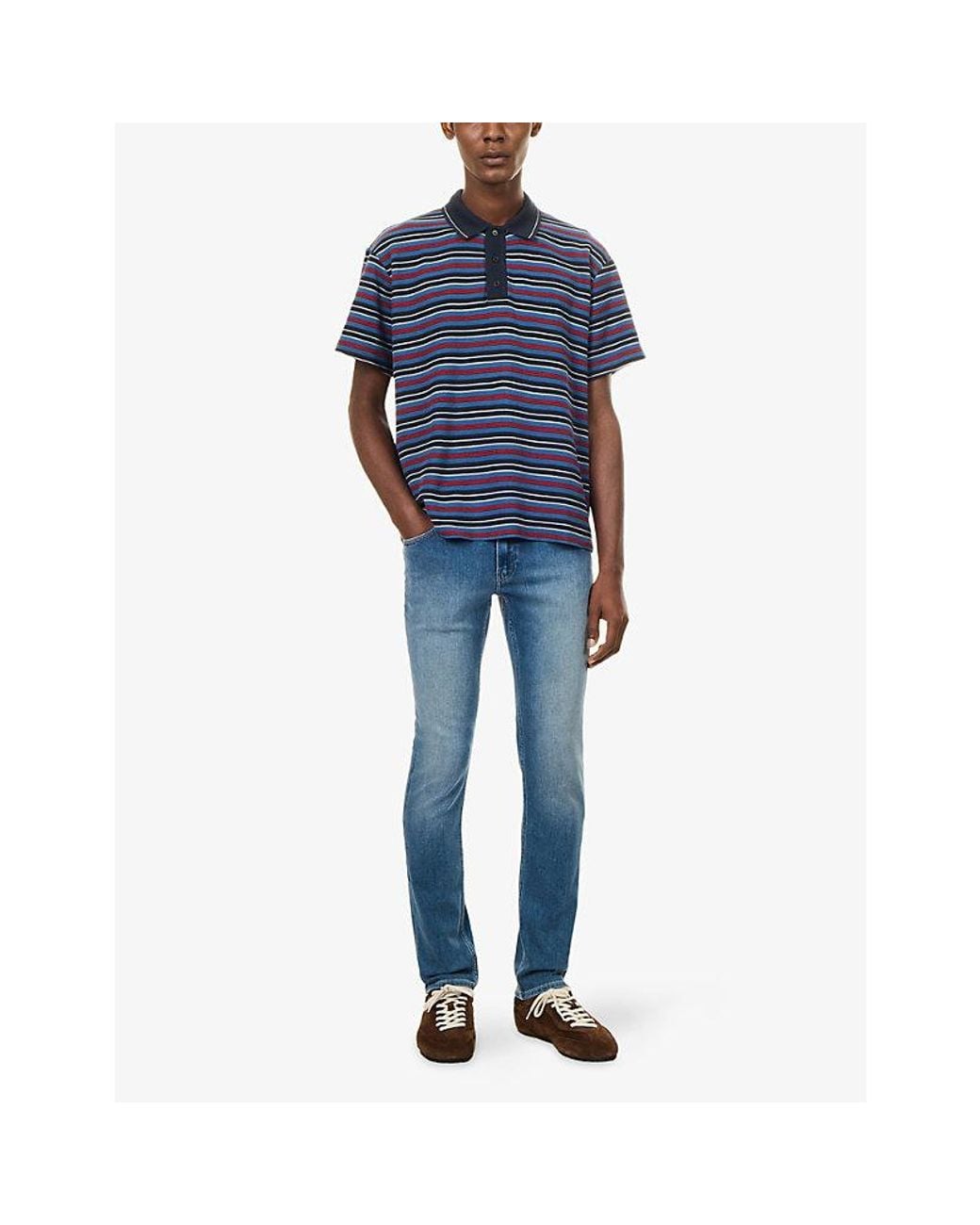 PAIGE Blue Lennox Slim-Fit Denim Jeans for men
