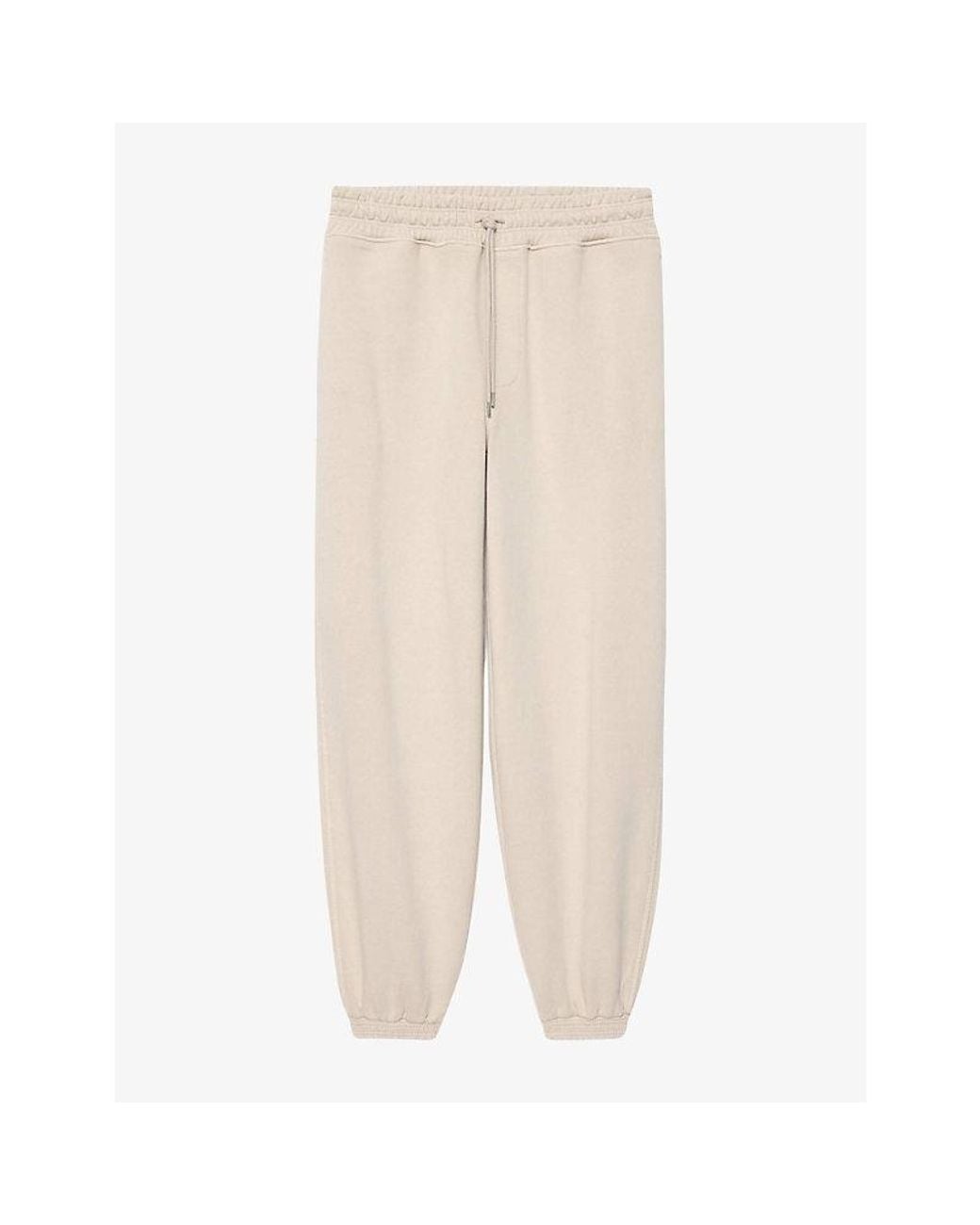 AllSaints Natural River Tapered-Leg Cotton Jogging Bottoms for men