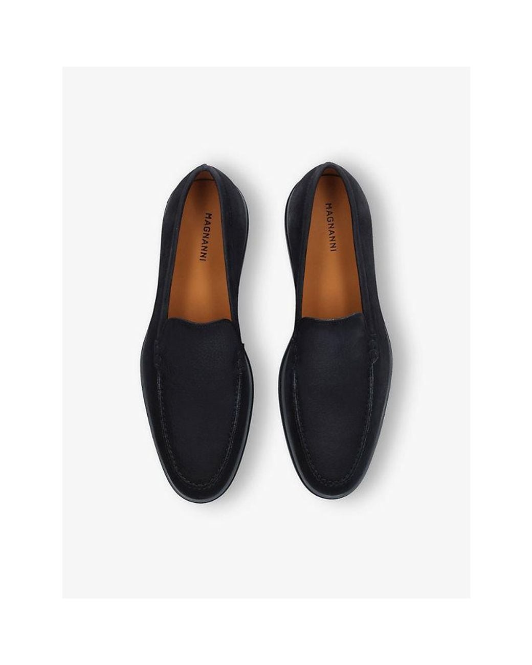 Magnanni Shoes Blue Paraiso Suede Loafers for men