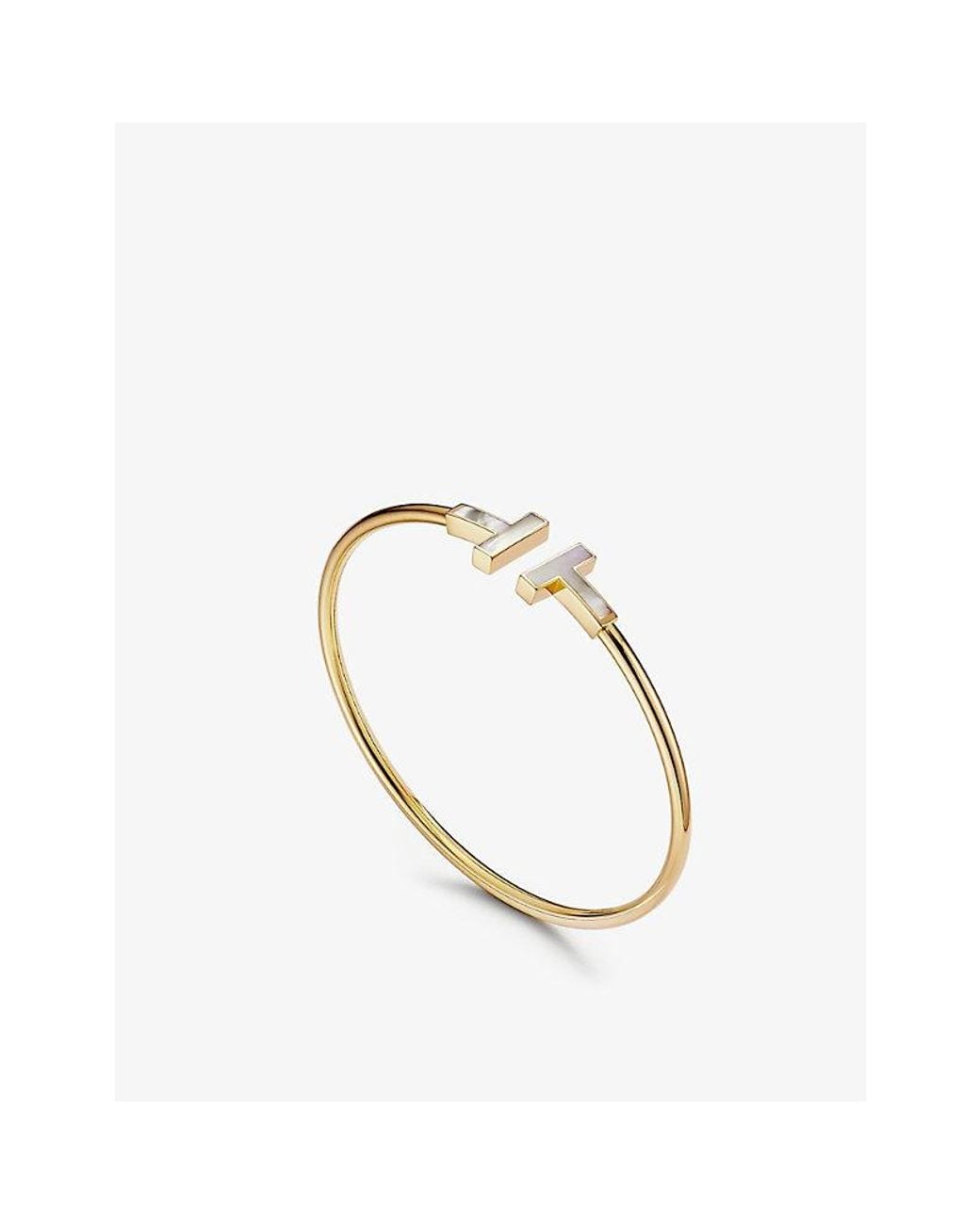 Tiffany & Co White Tiffany T 18Ct- And Mother-Of-Pearl Bracelet