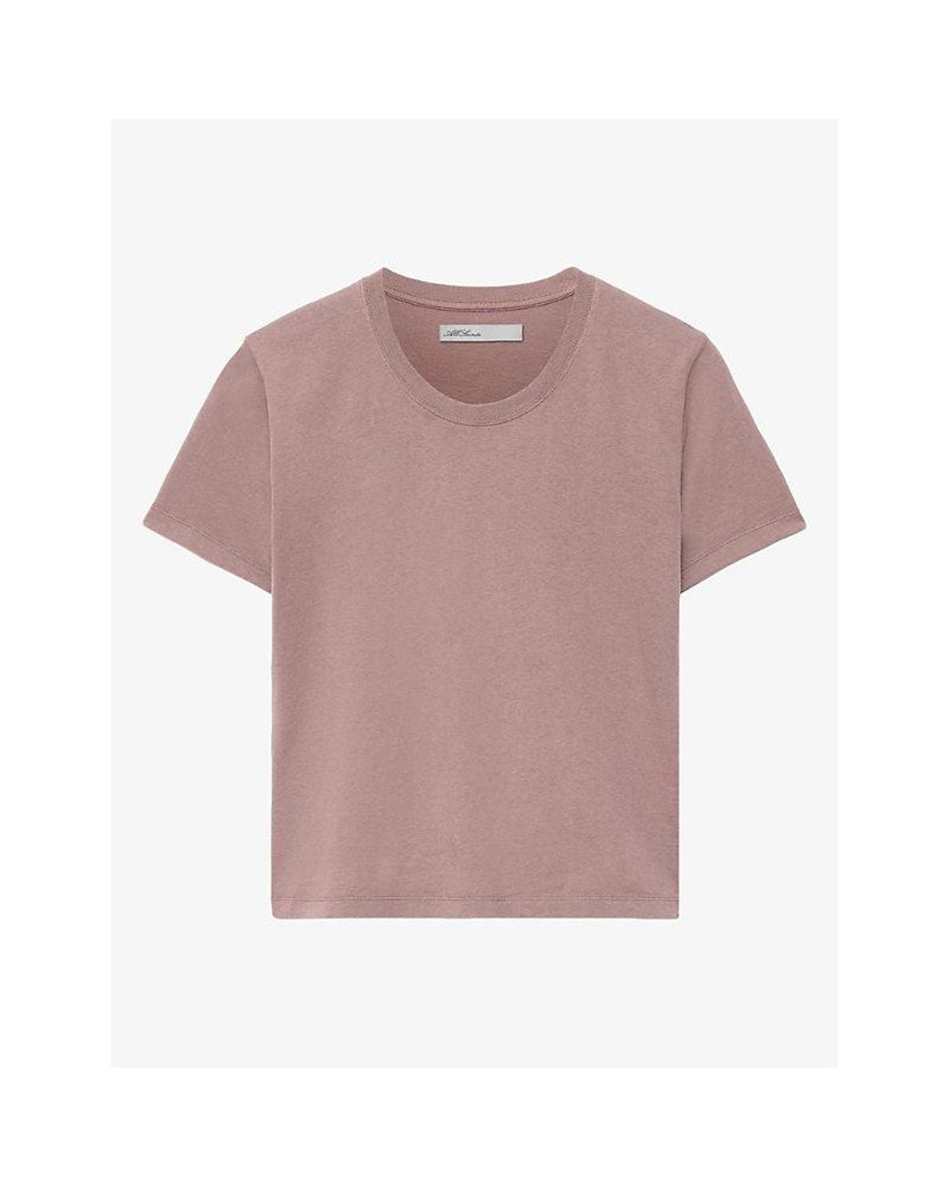 AllSaints Pink Hela Short-Sleeve Cotton T-Shirt
