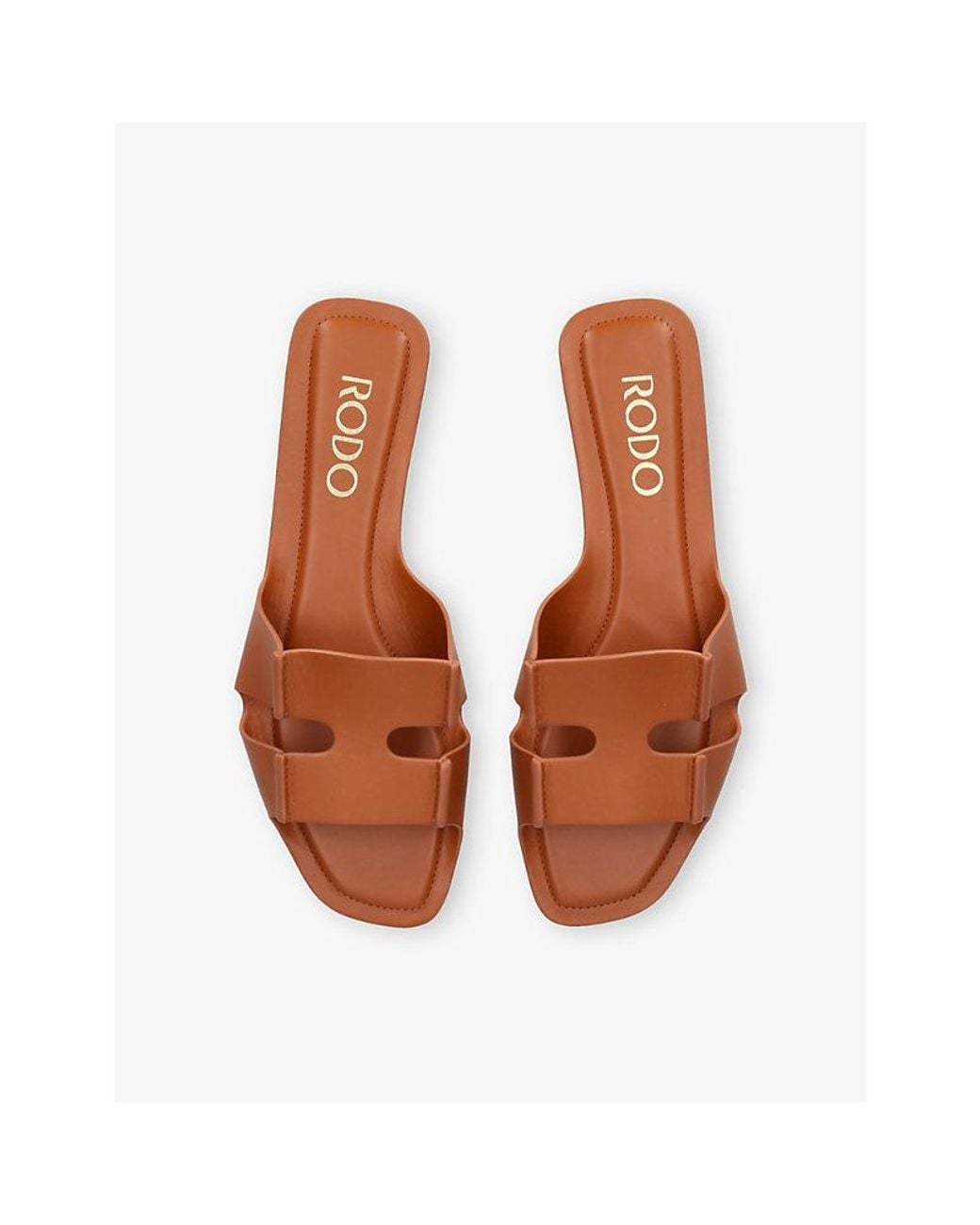 Rodo Brown Sellier Leather Sandals