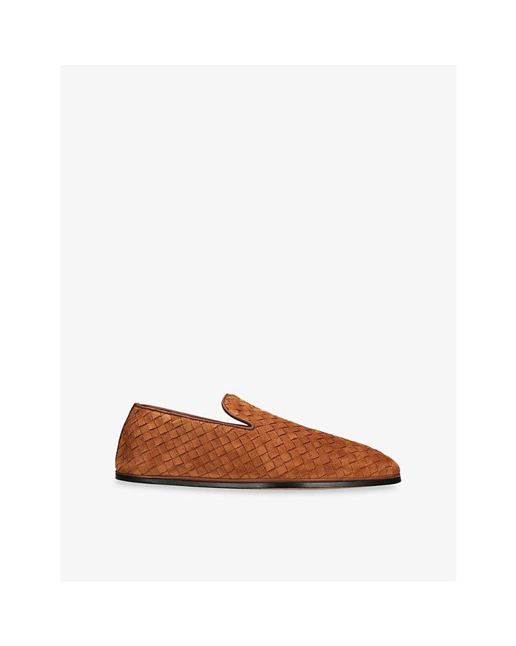 Bottega Veneta Brown Palazzo Suede Slippers for men