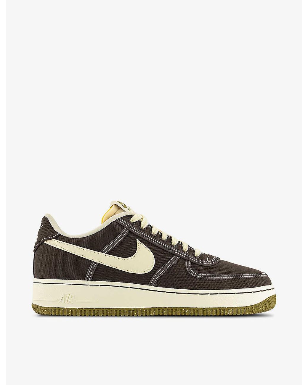 Nike black contrast swoosh air force 1 shop trainers