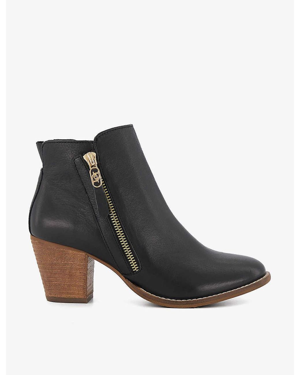 Dune Paicey Wide fit Leather Ankle Boots in Black Lyst UK