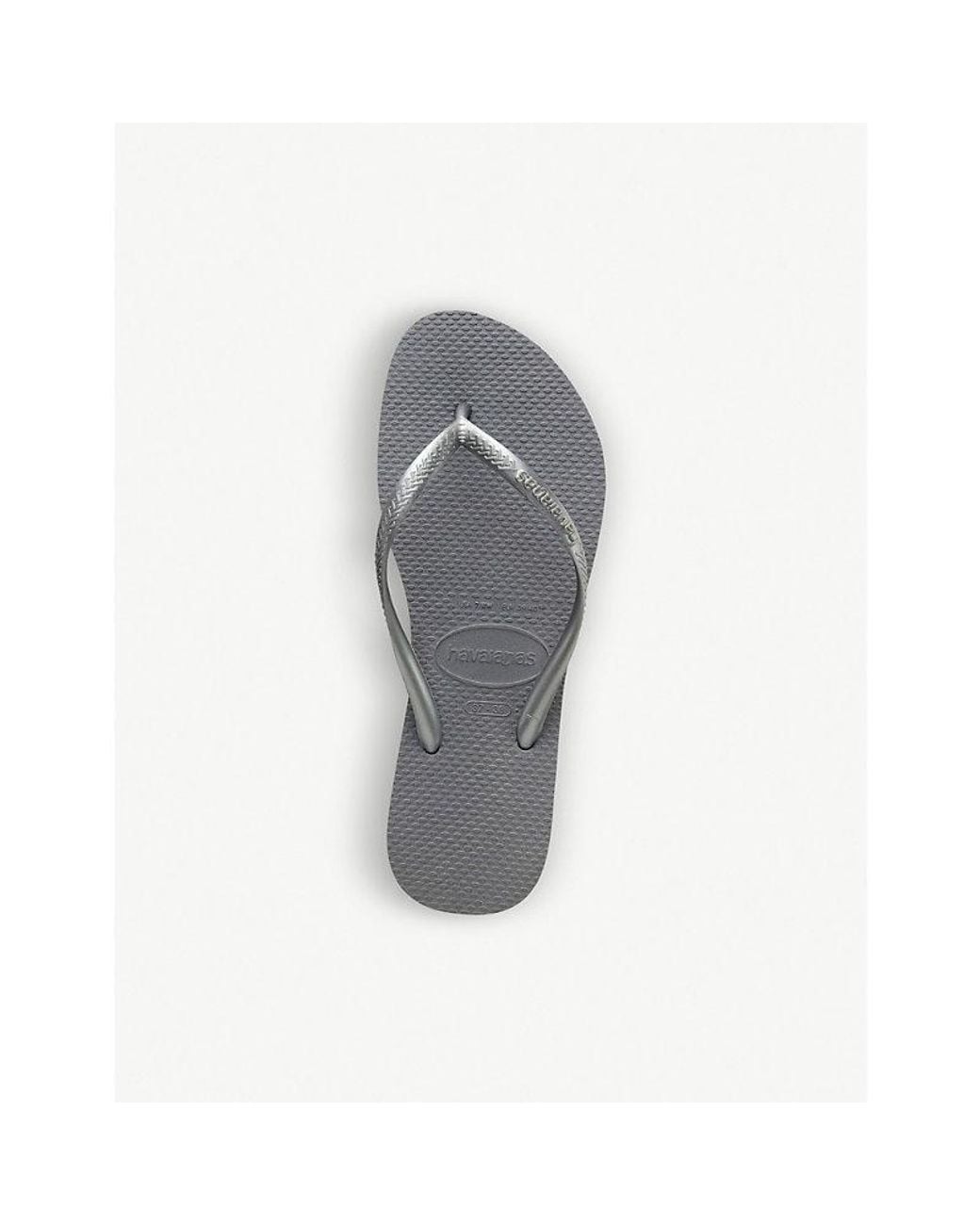Havaianas White Logo-Embellished Rubber Flip-Flops