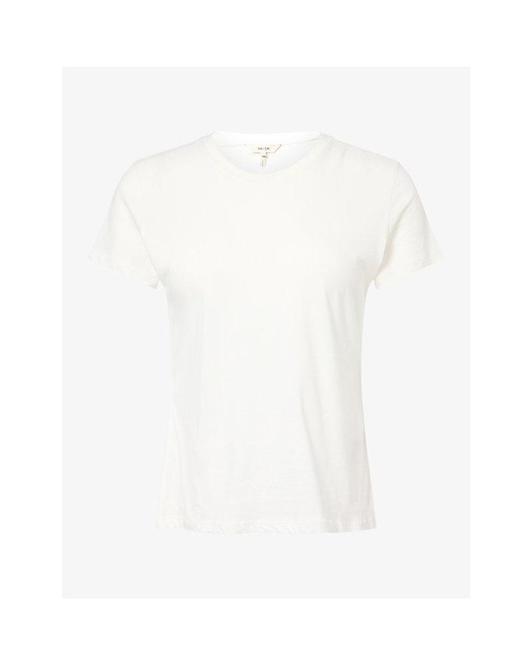 ME+EM White Shrunken Layering Cotton-Jersey T-Shirt