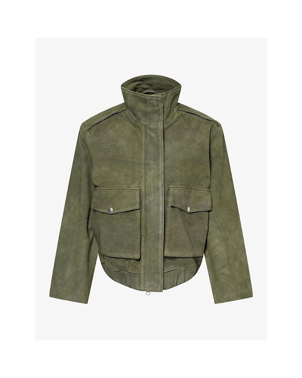 Neuw Green Scene Suede Jacket