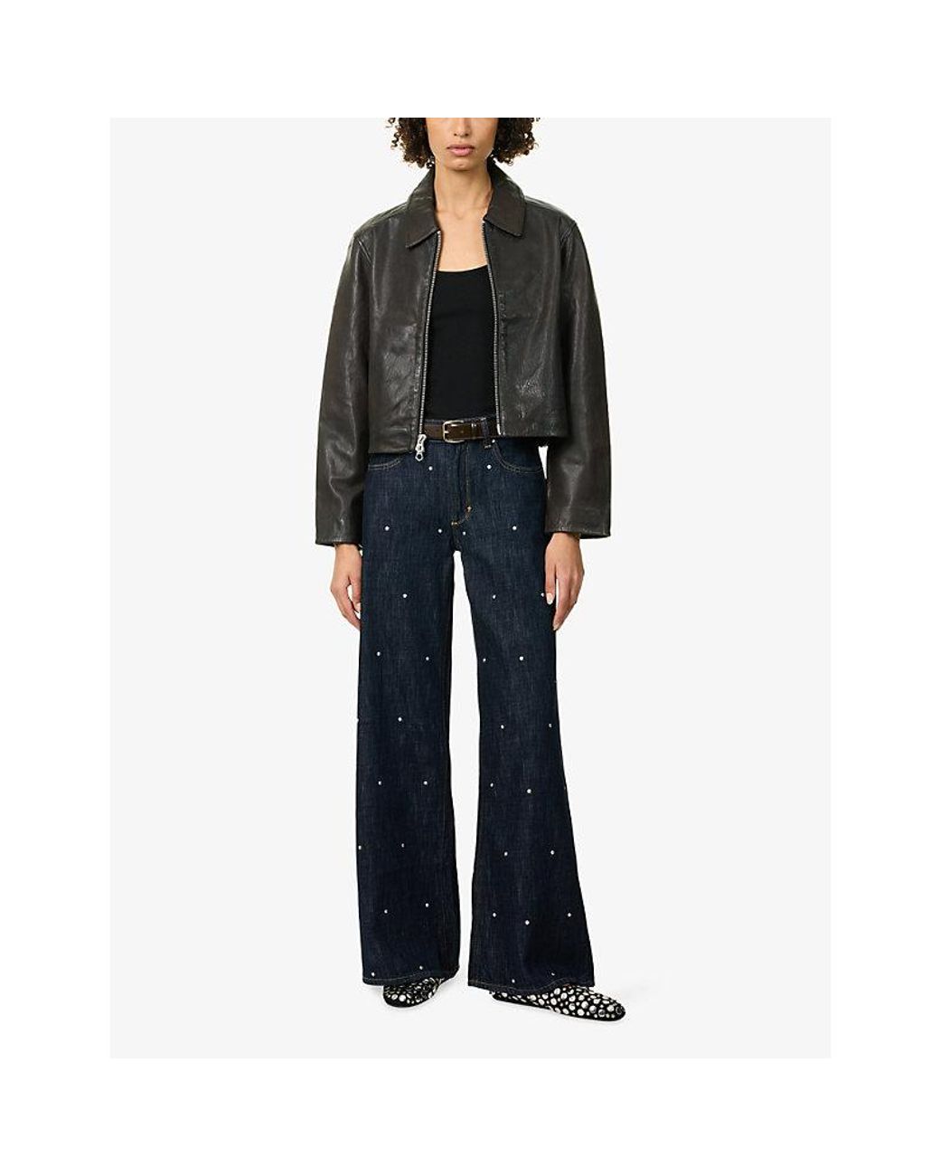 Neuw Black Zip-Through Leather Jacket