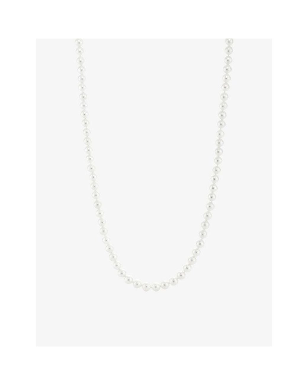 Tiffany & Co White Ziegfeld Freshwater Pearl And Sterling Necklace