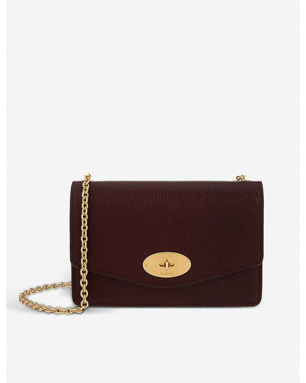 Mulberry Darley Small Leather Shoulder Bag in Brown Lyst UK