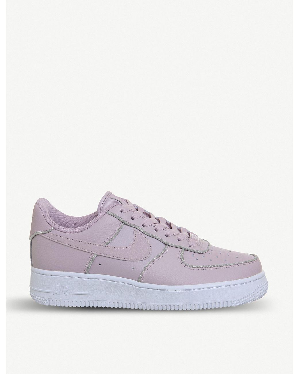 Nike Leather Air Force 1 07 Trainers in Rose Glitter (Purple) | Lyst UK