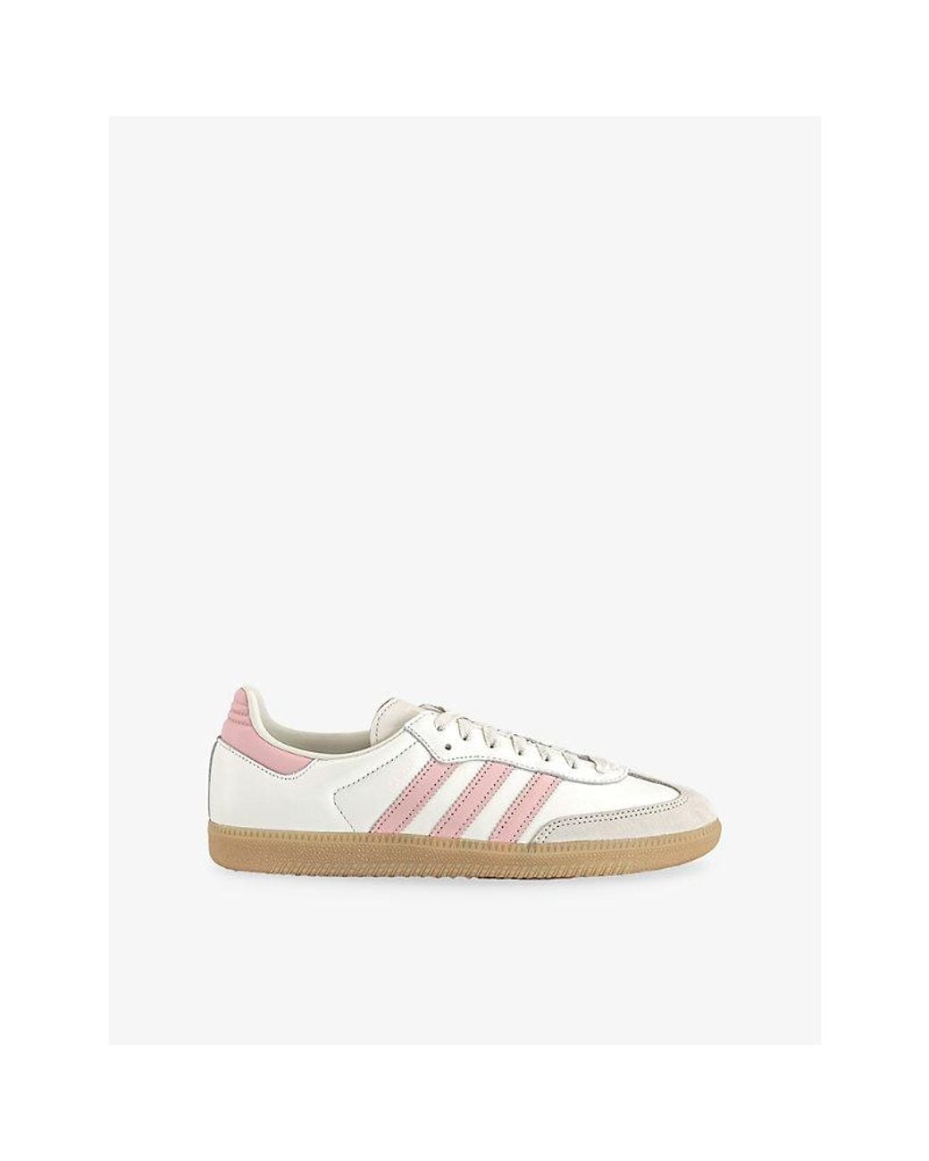 Adidas White Samba Og Leather Trainers