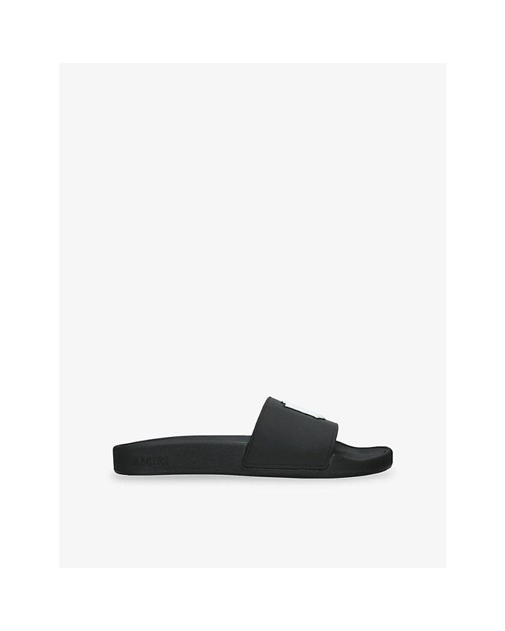 Amiri Black Ma Pool Rubber Sliders for men