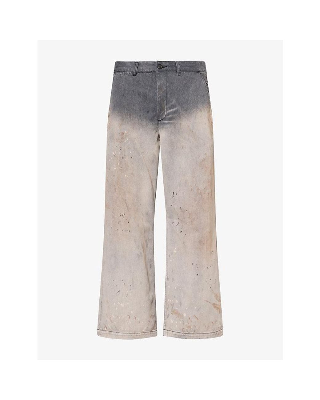 Our Legacy Gray Rig Chino Cotton-Blend Trousers for men