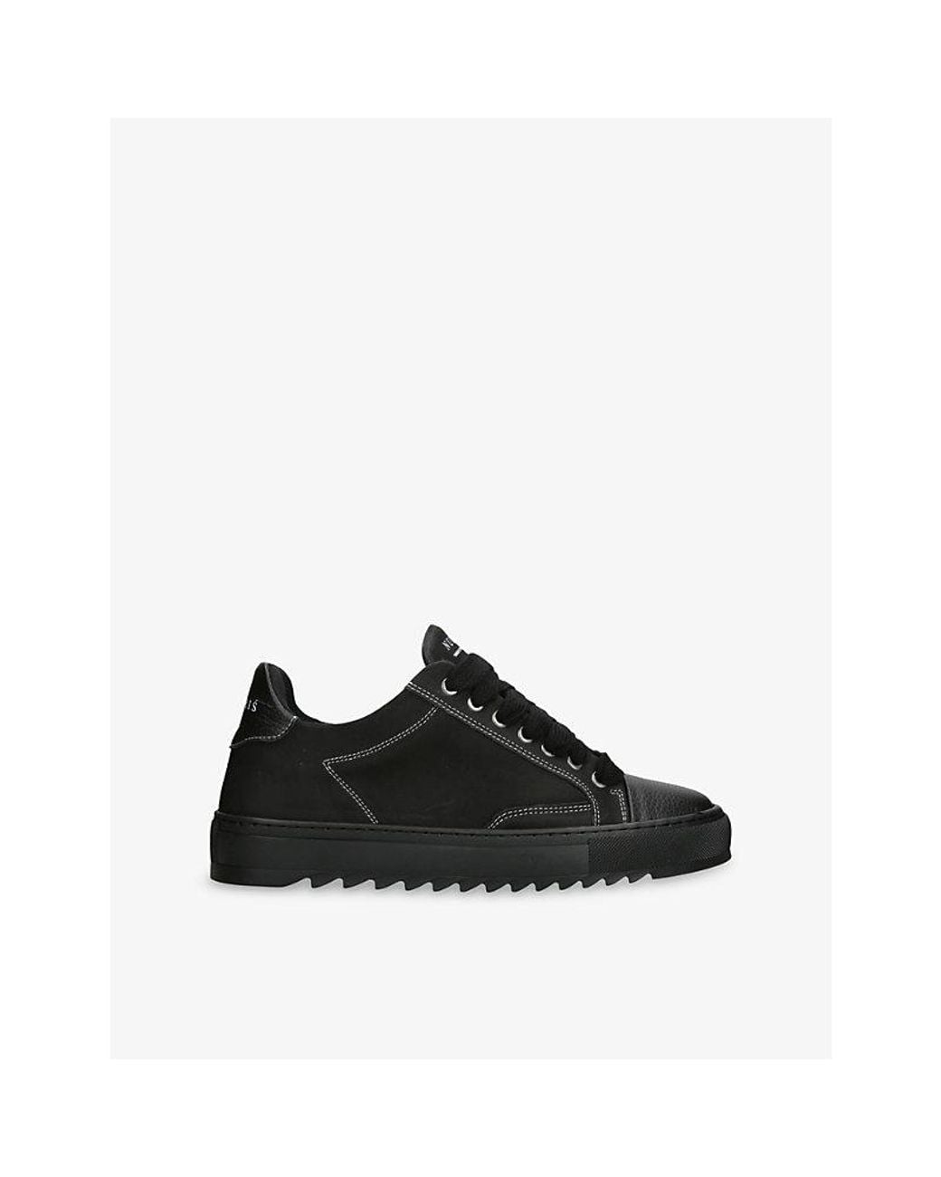 NUMERIS Black Atelier Suede Trainers for men