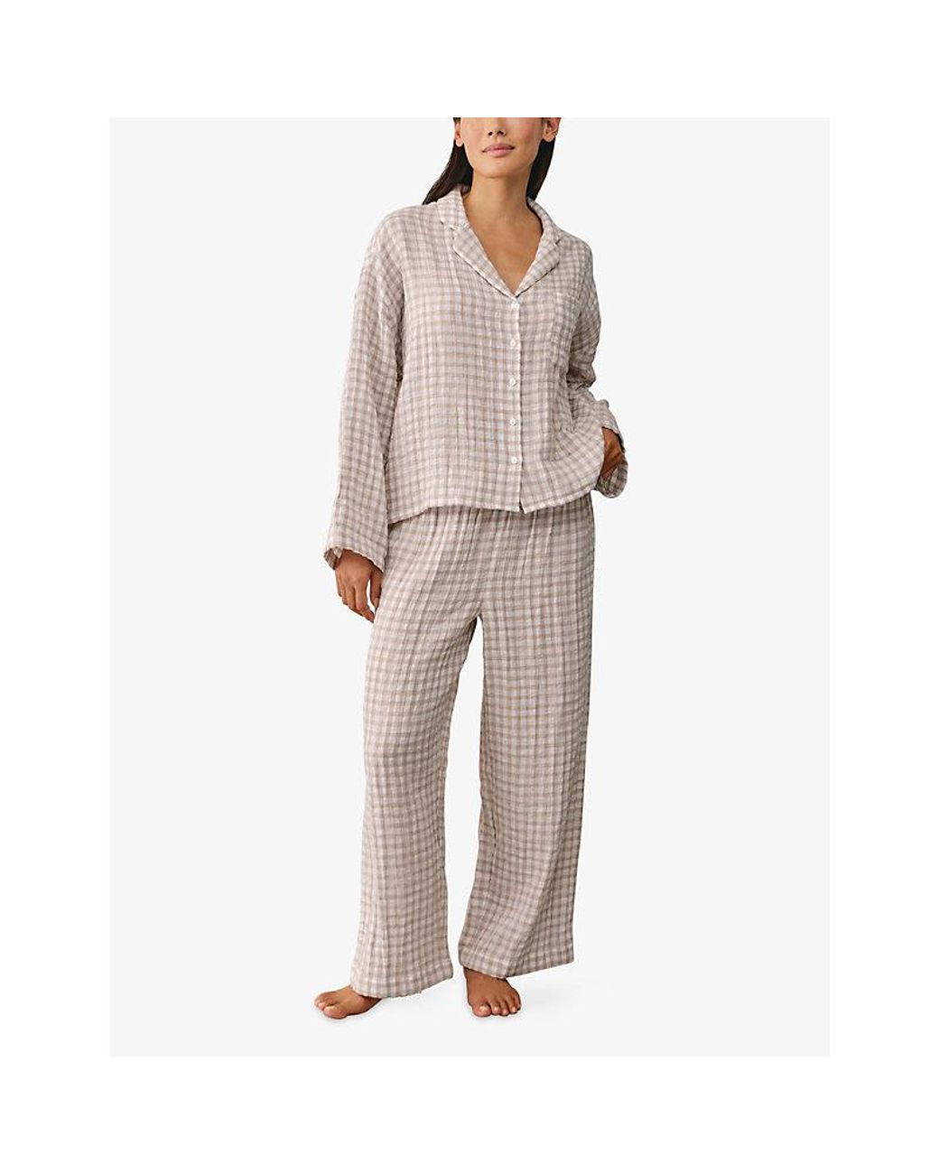 The White Company Multicolor Gingham Relaxed-Fit Cotton Pyjamas