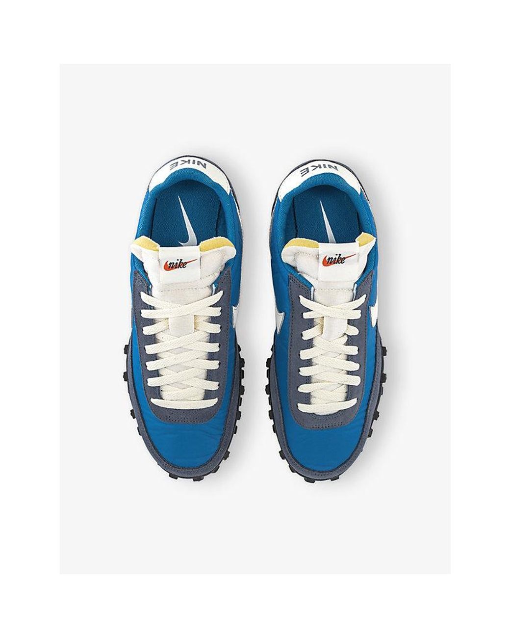 Nike Blue Waffle Suede And Mesh Trainers for men