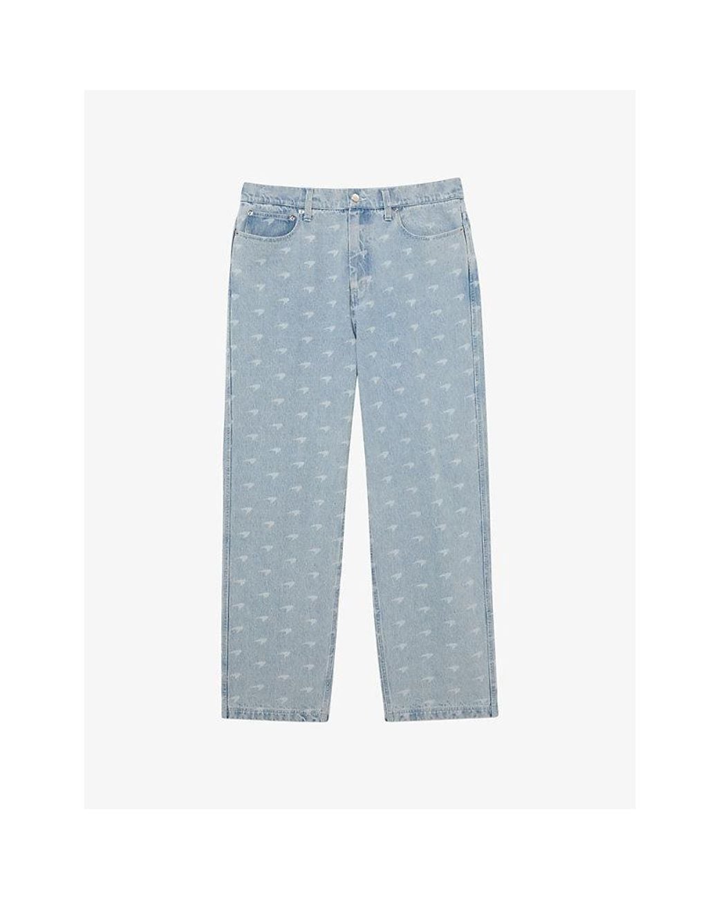 Reiss Blue X Mclaren Racing Team Collection Parsec Denim Jeans for men