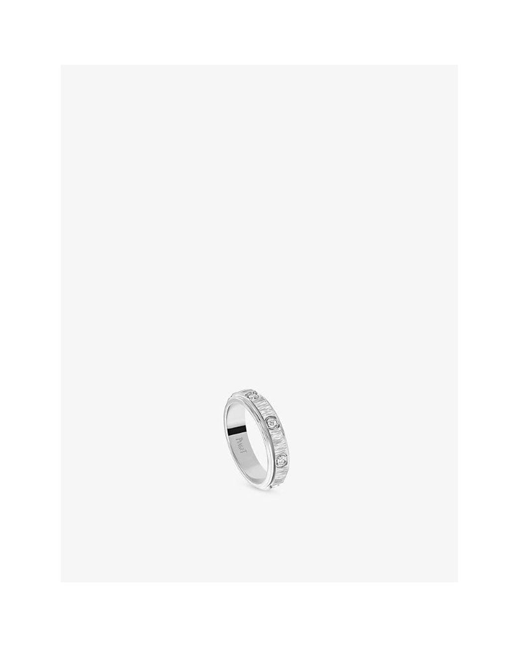 Piaget White Possession 18Ct- And 0.15Ct Brilliant-Cut Diamond Ring