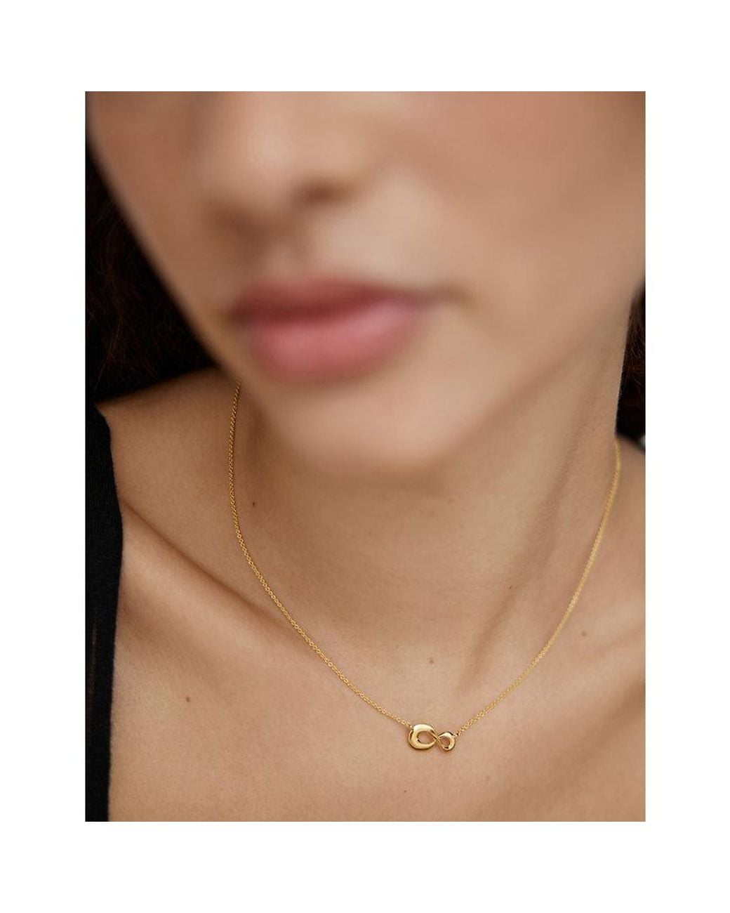 Monica Vinader Metallic Infinity 18Ct Vermeil Necklace