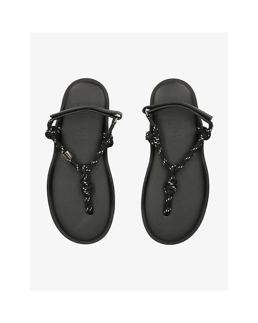 FLOWZE Black Flò Woven Sandals