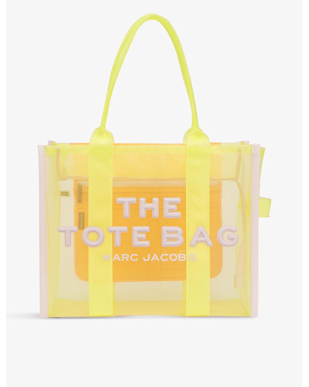 Marc Jacobs The Tote Large Woven Tote Bag in Yellow Lyst